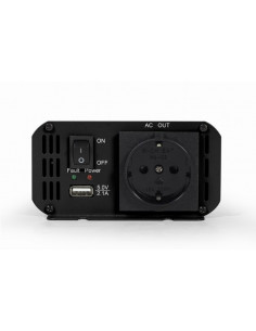 EnerGenie EG-PWC500-01, 12 V Car power inverter, 500 W, with USB port / 5V-1A, Input: 10-16 VDC (accumulator directly) - Outp... 2