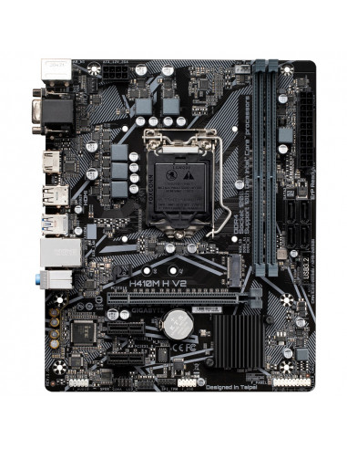 GIGABYTE H410M H V2, Socket 1200, Intel® Q470 (10th Gen CPU), Dual 2xDDR4-2933, CPU Intel graphics, VGA, HDMI, 1xPCIe X16, 4x...