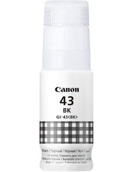 Ink Bottle Canon INK GI-43 BK (4698C001), Black, 60ml for Canon Pixma G640/540, 3700 pages.