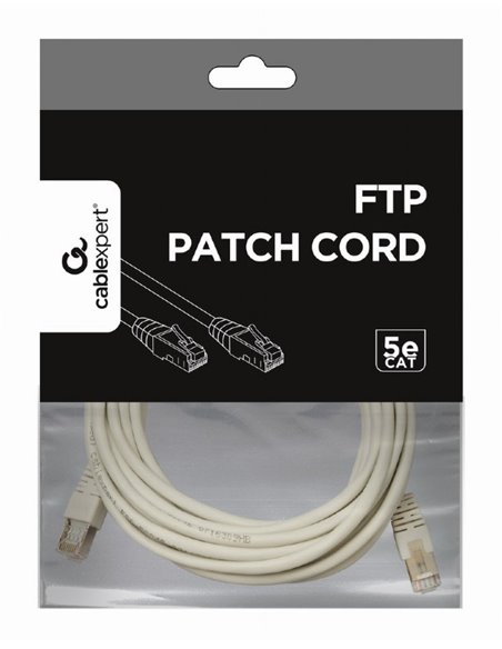 FTP Cat.5e Patch cord, 5m, Grey