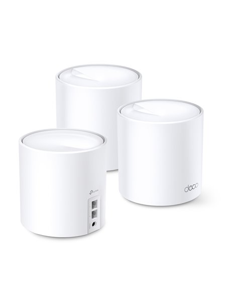 TP-LINK Deco X20(3-pack) AX1800 Mesh Wi-Fi 6 System, 2 LAN/WAN Gigabit Port, 1201Mbps on 5GHz + 574Mbps on 2.4GHz, 802.11ax/...