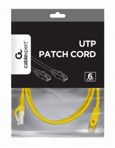 UTP Cat6 Patch cord, 2 m, Yellow 2