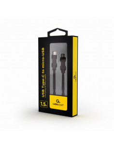 Cable Type-C to micro-USB - 1.5 m - Cablexpert CC-USB2-CMMBM-1.5M, USB Type-C to micro-USB charging & data cable, 1.5 m, Black 2