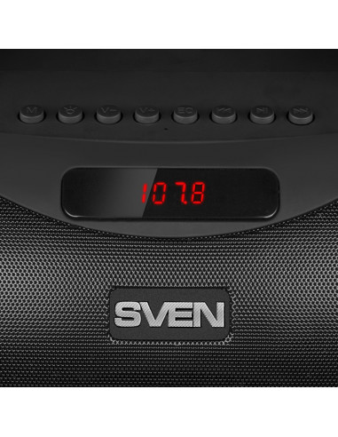 Портативная Колонка SVEN PS-425 Black / 12W / Bluetooth / FM tuner / USB / microSD