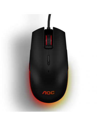 Mouse Gaming AOC AGM500, USB, Black