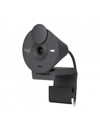 Camera Web Logitech Brio 300 / 1080p / auto light correction / noise-reducing mic / USB-C / Graphite