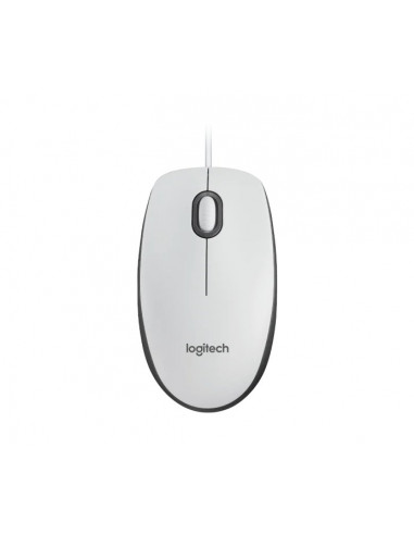 Мышь Оптическая Logitech M100, White