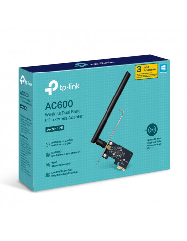 PCIe/ Wi-Fi 5 Adapter / TP-LINK Archer T2E / AC600 Dual Band