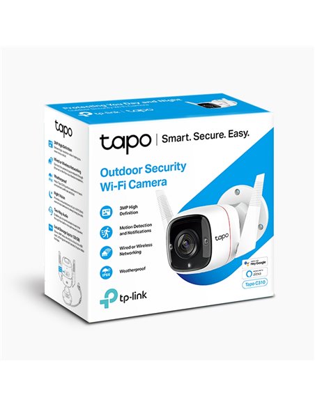 Smart Outdoor Camera TP-LINK Tapo C310, White