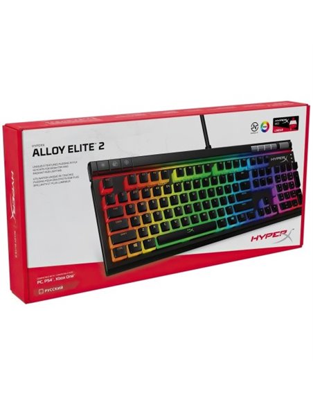 Клавиатура HYPERX Alloy Elite II RGB, HyperX Red switch, [4P5N3AX#ACB]