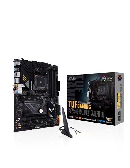 Материнская плата ASUS TUF GAMING B550-PLUS WIFI II / AM4 / B550 / DDR4 / mATX