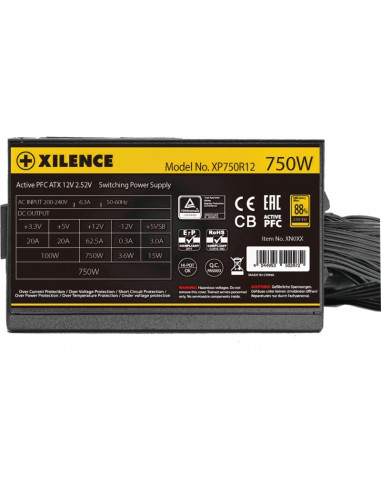 Блок питания 750W XILENCE ”Gaming Gold Series” XP750R12.ARGB (XN335)