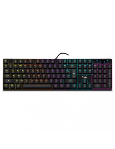 Tastatura Gaming SVEN KB-G9300 RGB / Blue switches / USB / 1.8m / Black