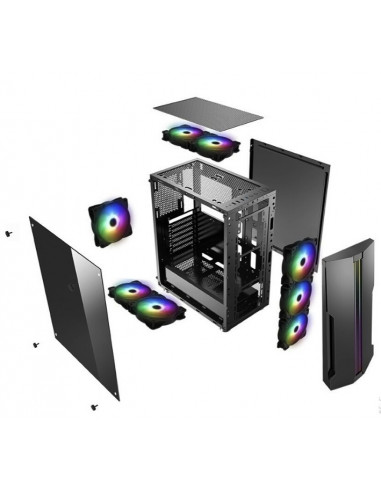 Carcasa XILENCE XILENT BLADE | X512.RGB/ w/oPSU/ Side panel/ ATX/ Black