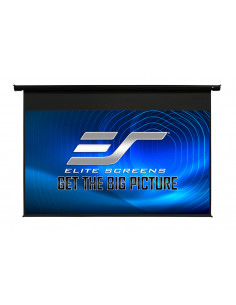 Elite Screens 120” (4:3) 244 x 183 cm, Electric Projection Screen, Spectrum Series with IR/Low Voltage 3-way wall box, Black