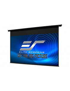 Elite Screens 120” (4:3) 244 x 183 cm, Electric Projection Screen, Spectrum Series with IR/Low Voltage 3-way wall box, Black 2