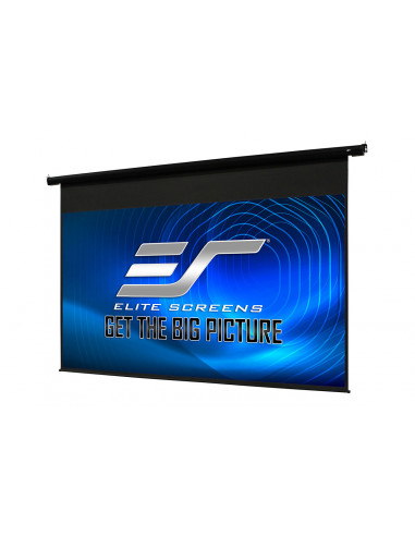 Elite Screens 120” (4:3) 244 x 183 cm, Electric Projection Screen, Spectrum Series with IR/Low Voltage 3-way wall box, Black