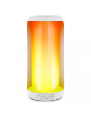 Bluetooth Портативные колонки SVEN PS-265 White / 10W RMS / TWS / RGB 12 lighting modes with Night Light / FM tuner / USB & m...