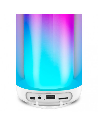 Bluetooth Портативные колонки SVEN PS-265 White / 10W RMS / TWS / RGB 12 lighting modes with Night Light / FM tuner / USB & m...