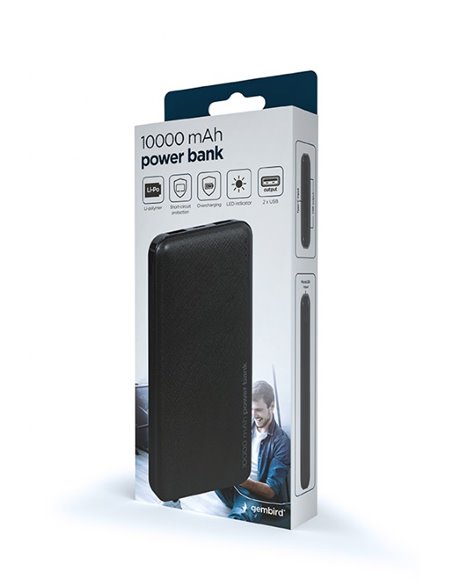 10000mAh Power bank Gembird PB10-02