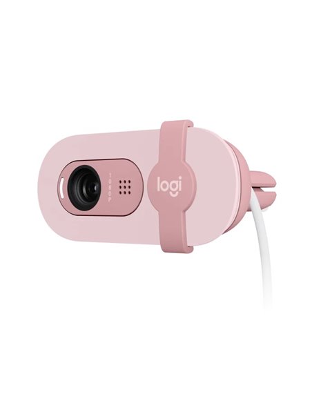 Camera web Logitech Brio 100 / 1080p/30fps / privacy shutter / mic / USB-A / Rose