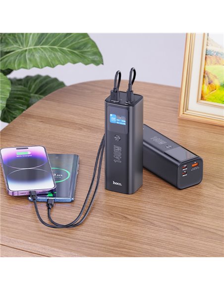 Портативный аккумулятор HOCO Q17 Electric/ 140W / 25000mAh / Black