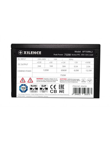 Bloc de alimentare 750W XILENCE ”Performance C” Series, XP750R6.2 (XN430)