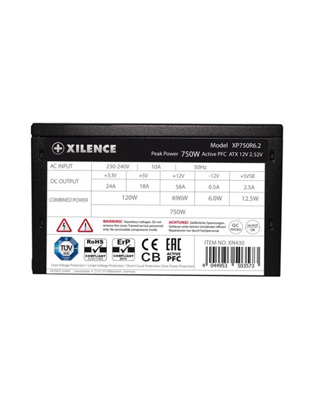 Bloc de alimentare 750W XILENCE ”Performance C” Series, XP750R6.2 (XN430)