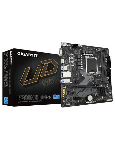 Материнская плата GIGABYTE B760M H DDR4 / 1700 / B760 / DDR4 / mATX