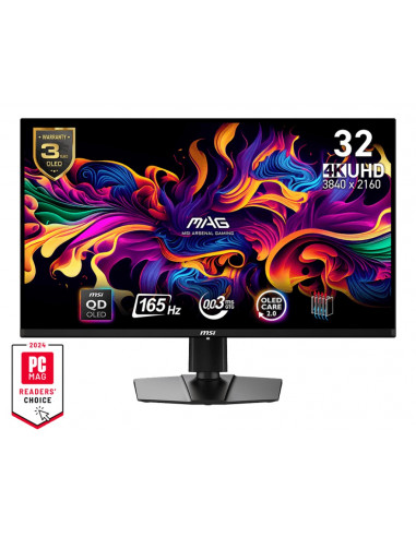 31.5” Monitor Gaming MSI MAG 321UP QD-OLED/ UHD/ 0.03ms/ 165Hz/ Black