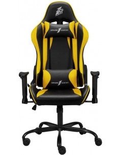 Fotoliu Gaming 1STPLAYER S01/ 120kg/ 2D/ Black/Yellow