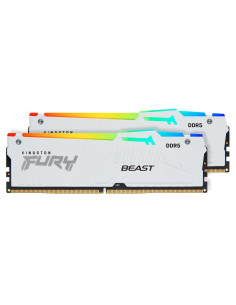 Memorie operativa Kingston FURY Beast White RGB EXPO DDR5 6400MHz 64GB (Kit of 2*32GB)