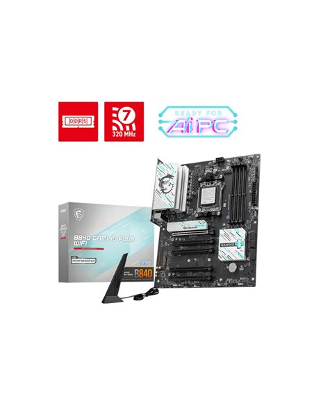 Материнская плата MSI B840 GAMING PLUS WIFI / AM5 / B840 / DDR5 / ATX