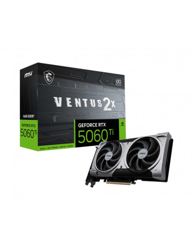 Placa video MSI GeForce RTX 5060 Ti 16G VENTUS 2X OC PLUS/ 16GB / GDDR7 / 128bit