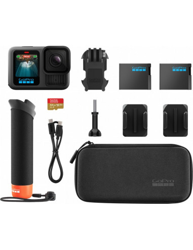 Camera Action GoPro HERO 13 Black + Battery + SD Card 64GB + Handler (CHDRB-131-RW)