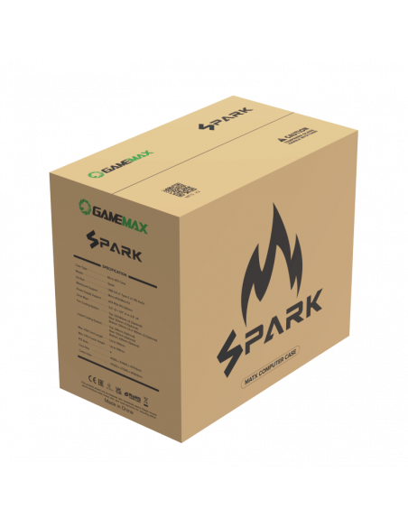 Компьютерный корпус Gamemax SPARK, Mini-Tower, Без блока питания, Серый