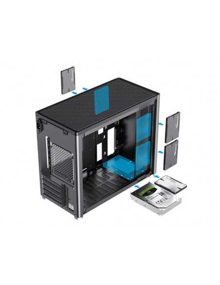 Компьютерный корпус Gamemax SPARK, Mini-Tower, Без блока питания, Серый