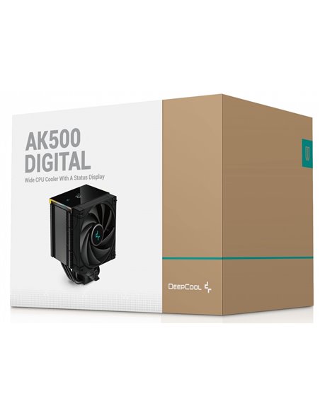 Sisteme de racire DEEPCOOL AK500 DIGITAL / Universal / 240W / 500~1850rpm / <28 dB(A) / 68.99 CFM / Black