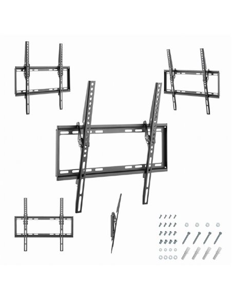 Настенное крепление для телевизора (наклонное) 32”-55” Gembird ”WM-55T-03”, Black