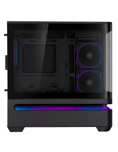 Carcasa ASUS Prime AP202 ARGB Tempered Glass/ noPSU / 3x MR120 ARGB fans/ mATX / Black
