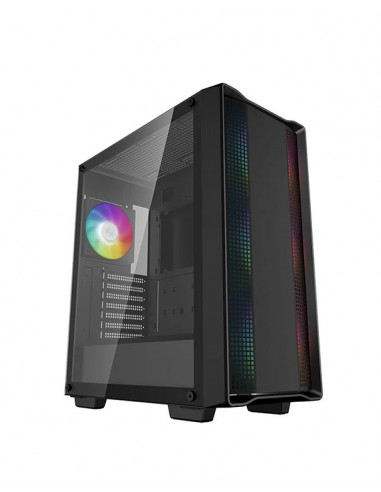 Корпус DEEPCOOL CC560 ARGB V2/ w/oPSU / Side-Window / 4x120mm / ATX / Black
