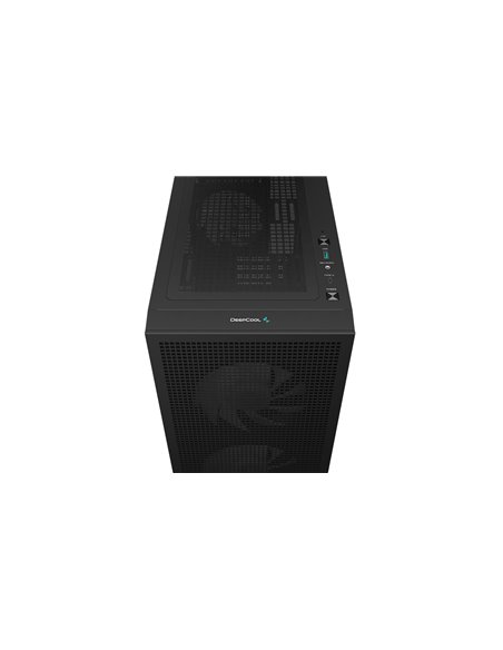 Корпус DEEPCOOL CH360 / w/oPSU / Side-Window / Micro-ATX / Black