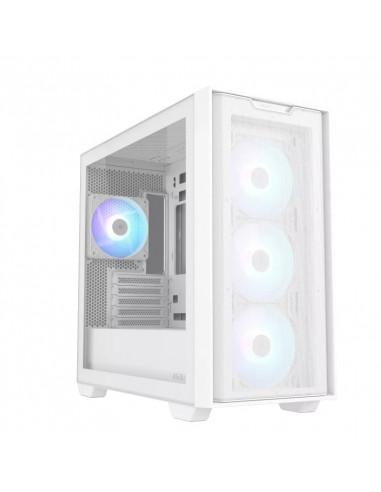 Корпус ASUS A21 PLUS/ w/oPSU / 4x120mm ARGB fans/ mATX / White