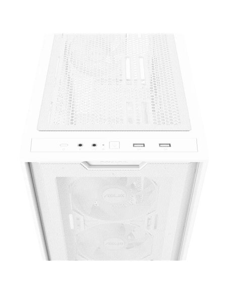 Carcasa ASUS A21 PLUS/ w/oPSU / 4x120mm ARGB fans/ mATX / White