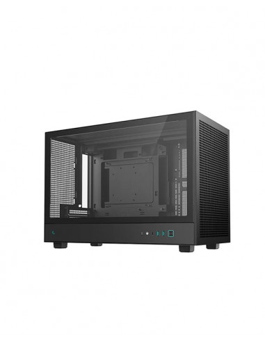 Carcasa DEEPCOOL CH260 / w/oPSU / Side-Window / 1x120mm, 2x140mm ARGB fans / mATX