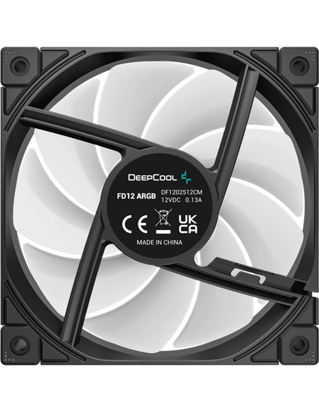 Ventilator PC Deepcool FD12 ARGB, 120 mm