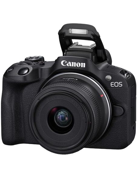 Беззеркальный фотоаппарат Canonn EOS R50 Black & RF-S 18-45mm f/4.5-6.3 IS STM & RF-S 55-210mm f/5-7.1 IS STM KIT
