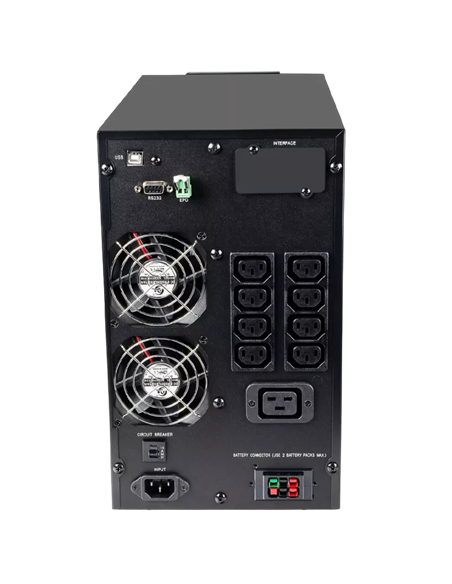 Источник бесперебойного питания PCM MAC-2000, Онлайн, 2000VA, Башня