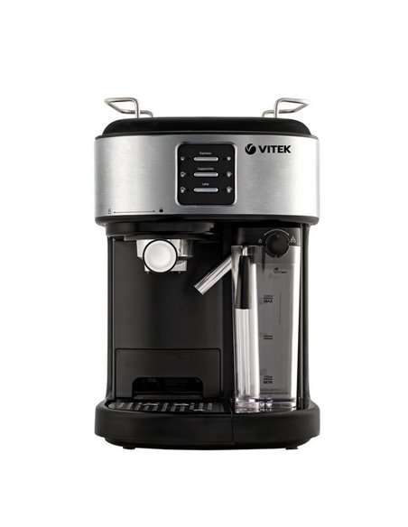 Cafetiera manuala VITEK VT-8489, 1250W, Argintiu