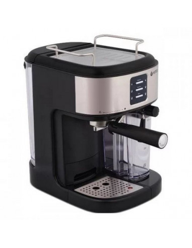 Кофеварка рожковая VITEK VT-8489, 1250Вт, Серебристый